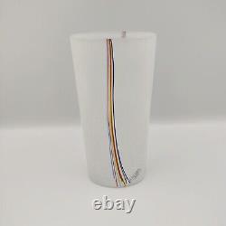 Vintage Rainbow Series Vase Signed by Acclaimed Glass B. Vallien for Kosta BODA