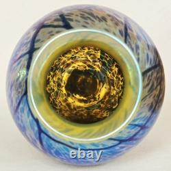 Vintage Signed Eric Dandurand 1999 Phoenix Studios Art Glass Vase 7.25