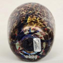 Vintage Signed Eric Dandurand 1999 Phoenix Studios Art Glass Vase 7.25