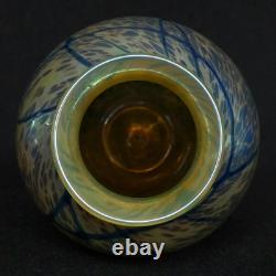 Vintage Signed Eric Dandurand 1999 Phoenix Studios Art Glass Vase 7.25