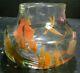 Vintage Signed Fostoria Impressions Art Glass Vase 3.75 X 5 X 5 Excellent Con