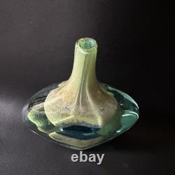 Vintage Signed Mdina Malta Michael Harris Faceted Art Glass Lollipop Vase
