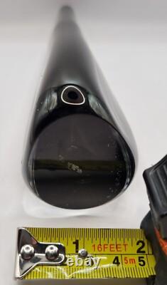 Vintage Signed Nils Landberg Sommerso Vase for Orrefors In Dusk Grey 1960s MCM