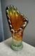 Vintage Soviet Tiny Mid-century Art Glass Vase Desk Space Age Decor Splash Vase