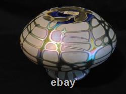 Vintage Stuart Abelman Art Glass Vase 100% Original & Signed By Artist- 3 1/2