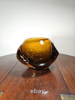 Vintage Tarbeklaas Eino Mäelt 1970's Rock Series Art Glass Vase