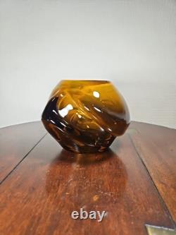 Vintage Tarbeklaas Eino Mäelt 1970's Rock Series Art Glass Vase