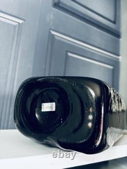 Vintage Whitefriars 9667 Baxter Cinnamon Textured Glass Basket Weave Vase DAMAGE