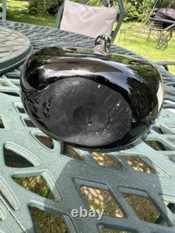 Vintage long-neck glass bud vase, Possibly Arthur Percy for Gullaskruf (Sweden)