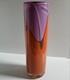 Vintage Purple And Orange Art Glass Vase Signed Magdanz Shapiro, 1981. (9)