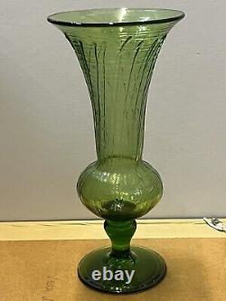 Vittorio Zecchin Tall Glass Vase Italian Venini Circa Early / Mid 20th C