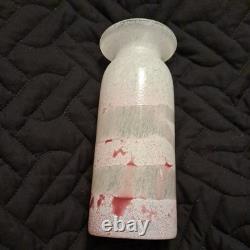 Vtg Art Lead Crystal Glass GRANNA VASE Sweden Scandinavian Modernist Handmade