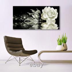 Wall art Print on Plexiglas Acrylic 140x70 Rose Floral