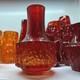 Whitefrairs Ruby Red Mallet 9818 Glass Vase