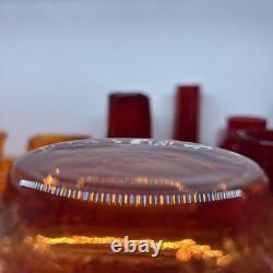 Whitefrairs Ruby Red Mallet 9818 Glass Vase