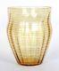 Whitefriars Amber Threaded Minoan Vase Art Deco Glass