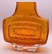 Whitefriars Genuine Patt. No 9677 Textured Tv Vase In Tangerine G. Baxter