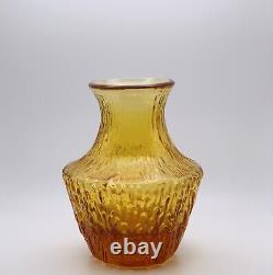 Whitefriars Pattern Number 9832 Textured Pot Belly Vase in Gold Geoffrey Baxter