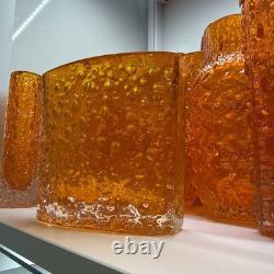 Whitefriars Tangerine Bow Fronted nailhead 9685