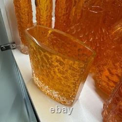 Whitefriars Tangerine Bow Fronted nailhead 9685