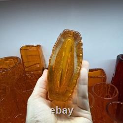 Whitefriars Tangerine Bow Fronted nailhead 9685