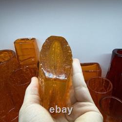 Whitefriars Tangerine Bow Fronted nailhead 9685