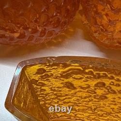 Whitefriars Tangerine Bow Fronted nailhead 9685