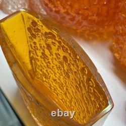 Whitefriars Tangerine Bow Fronted nailhead 9685