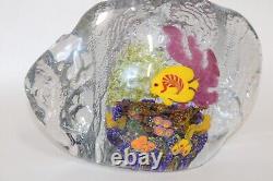 X LARGE 12'' CHRIS HEILMAN Colorful CORAL REEF Art Glass SCULPTURE 15 LBS