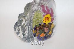 X LARGE 12'' CHRIS HEILMAN Colorful CORAL REEF Art Glass SCULPTURE 15 LBS