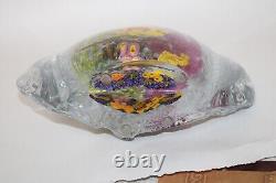 X LARGE 12'' CHRIS HEILMAN Colorful CORAL REEF Art Glass SCULPTURE 15 LBS