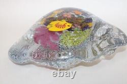 X LARGE 12'' CHRIS HEILMAN Colorful CORAL REEF Art Glass SCULPTURE 15 LBS