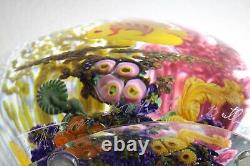 X LARGE 12'' CHRIS HEILMAN Colorful CORAL REEF Art Glass SCULPTURE 15 LBS