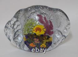 X LARGE 12'' CHRIS HEILMAN Colorful CORAL REEF Art Glass SCULPTURE 15 LBS