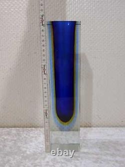 XL Seguso Murano Vetri D´ Arte Sommerso Glass Vase Design Poli Vintage1960