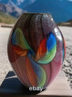 XL glass vase flower vase table vase glass art Murano art decoration flowers artificial vase