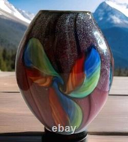 XL glass vase flower vase table vase glass art Murano art decoration flowers artificial vase