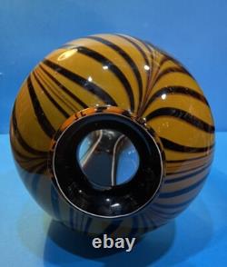 Z50 Vintage Antique Classic Intricate Design Heavy Murano Blown Glass Vase 15 T