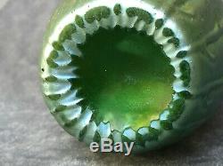 1900 Loetz (lotz) Neptun Crète Silberiris Art Glass Vase Design Seaweed