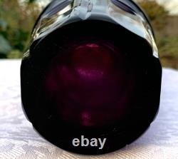 2 X Vases en verre Art Déco Karlsbad Moser avec panneaux taillés et chasseurs