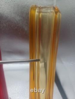 5 vases Tricorn en verre Whitefriars vintage et 1 vase Tricorn à huit côtés