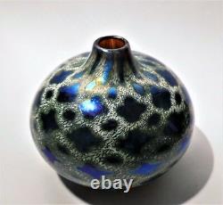 A Signed 2000 Siddy Langley Vase En Verre D’art