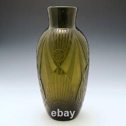 A Tall Art Déco Vase Par Legras C1930