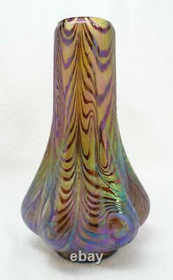 Antique Art Nouveau Bohemian Iridescent Art Vase Loetz Steinwald Kralik