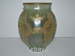 Antique Bohemian Loetz Iridescent Décoré Olympia Art Vase En Verre 780