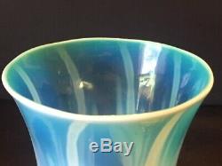 Antique L C T Louis C. Tiffany Favrile Pastel Opalescent Art Glass Vase