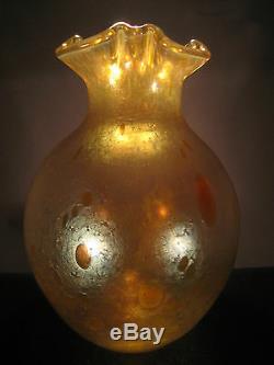Antique Loetz Art Vase En Verre Astraa Decor Circa. 1900, Époque Kralik Rindskopf Pallme