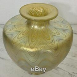 Antique Loetz Phaenomen Iridescent Art Nouveau Vase En Verre Unsigned Jugendstil