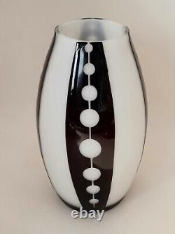 Art Deco Autriche Czech Jugendstil Secessionist Aperçu Cut Glass Vase 1920s