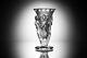 Art Deco Cristal Vendanges Grand Vase Vintage Tchèque Bohème En Verre Cut Main